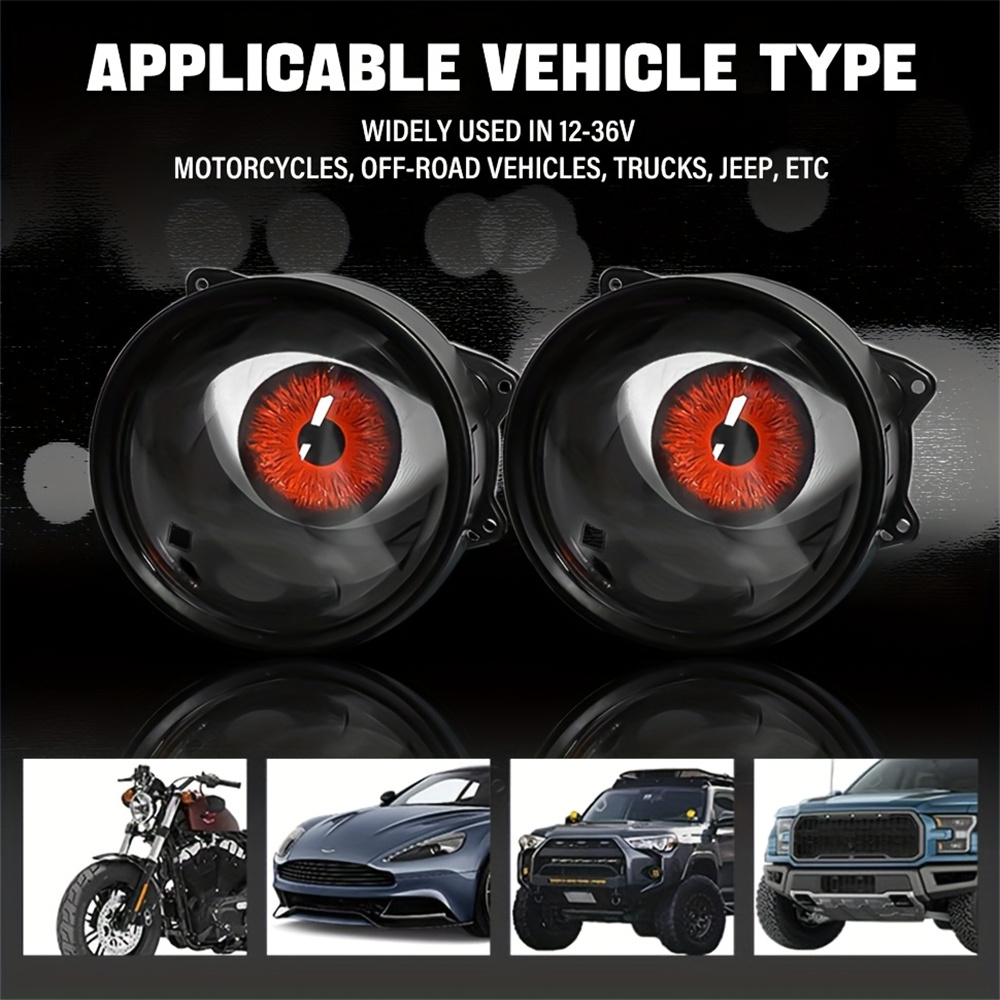 Car Led Light - ﻿ 6 modos led dinâmico diabo