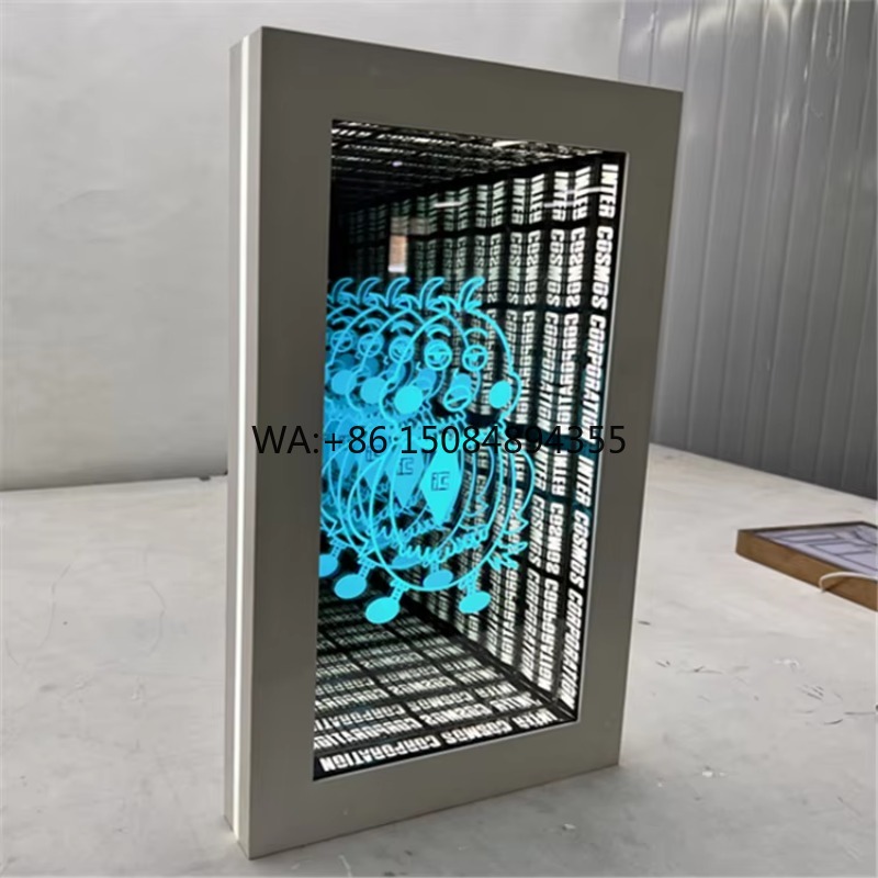 Car Mirror - Espelho LED Infinito 3D Personalizável para