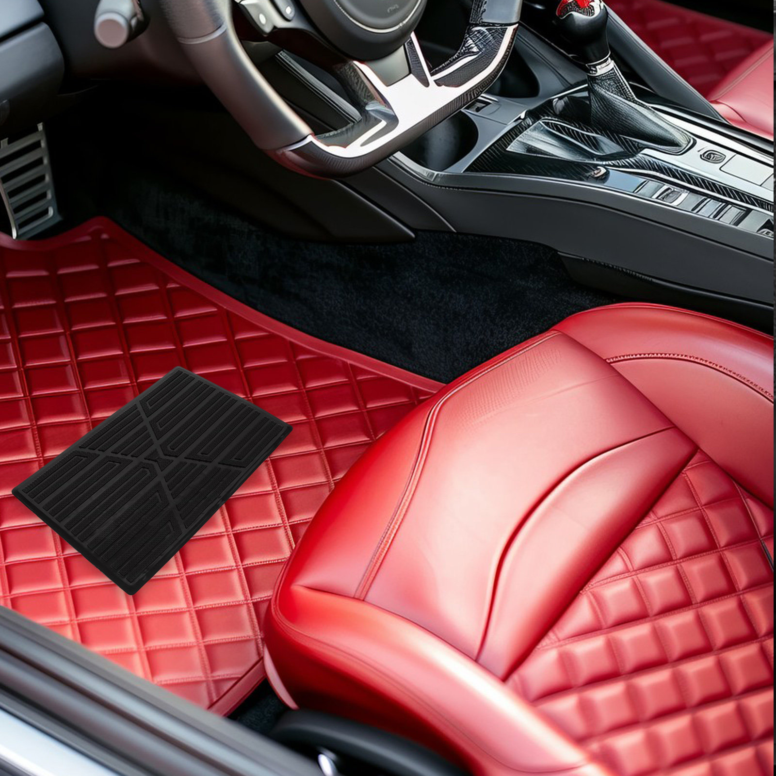 Car Floor Mat - Tapete Protetor de Borracha Reforçado para