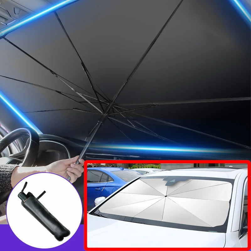 Windshield Sun Shade - Protetor Solar Dobrável para Carro, Sombrinha