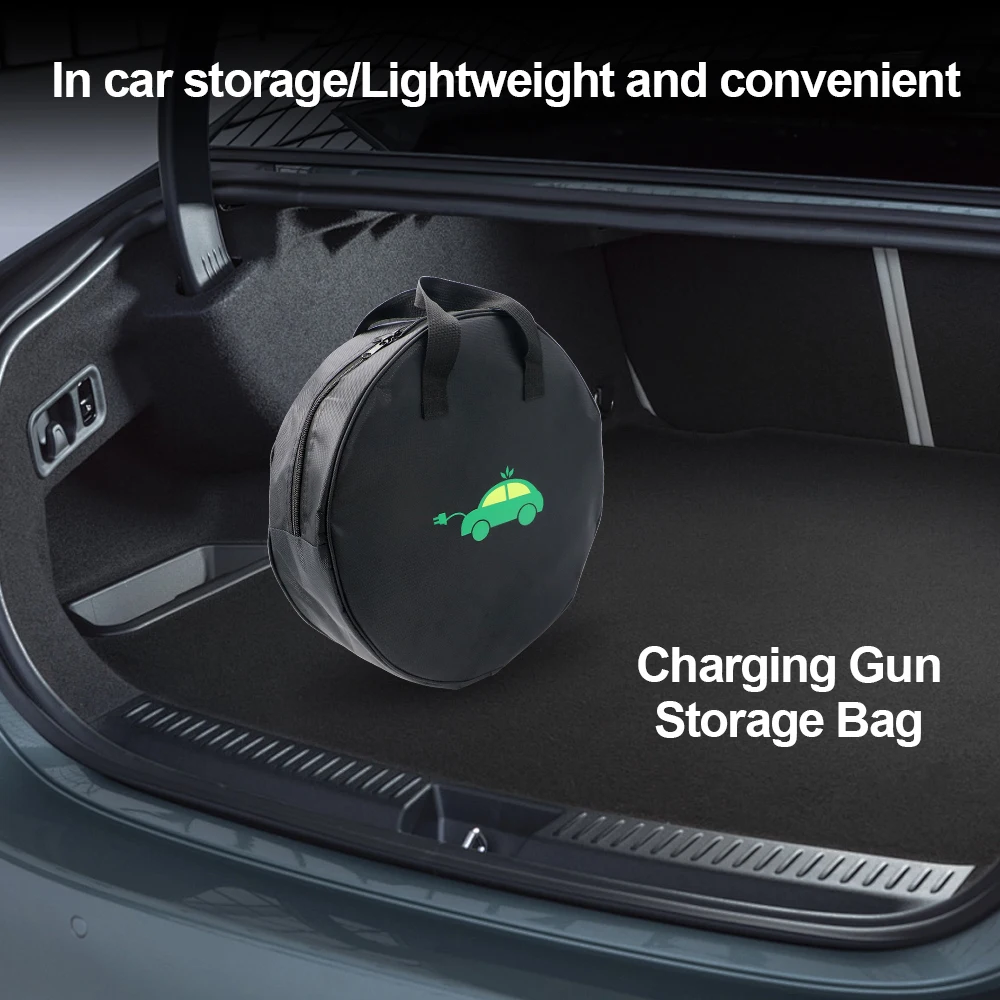 Car Cable Organizer - Bolsa de Armazenamento Redonda Durável para