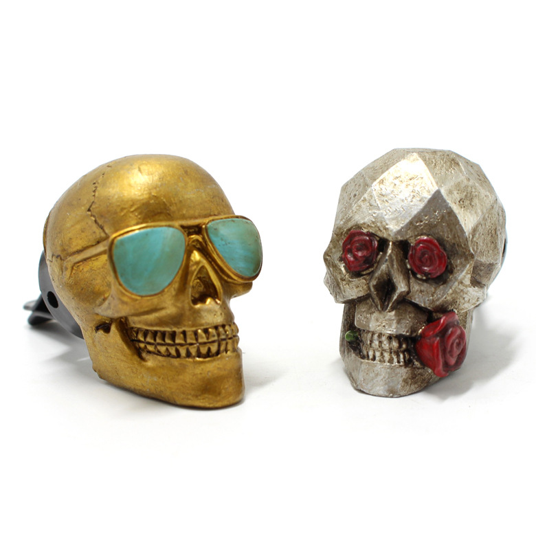 Car Air Freshener - 2 ‌ pçs/set Resina Rose Skull