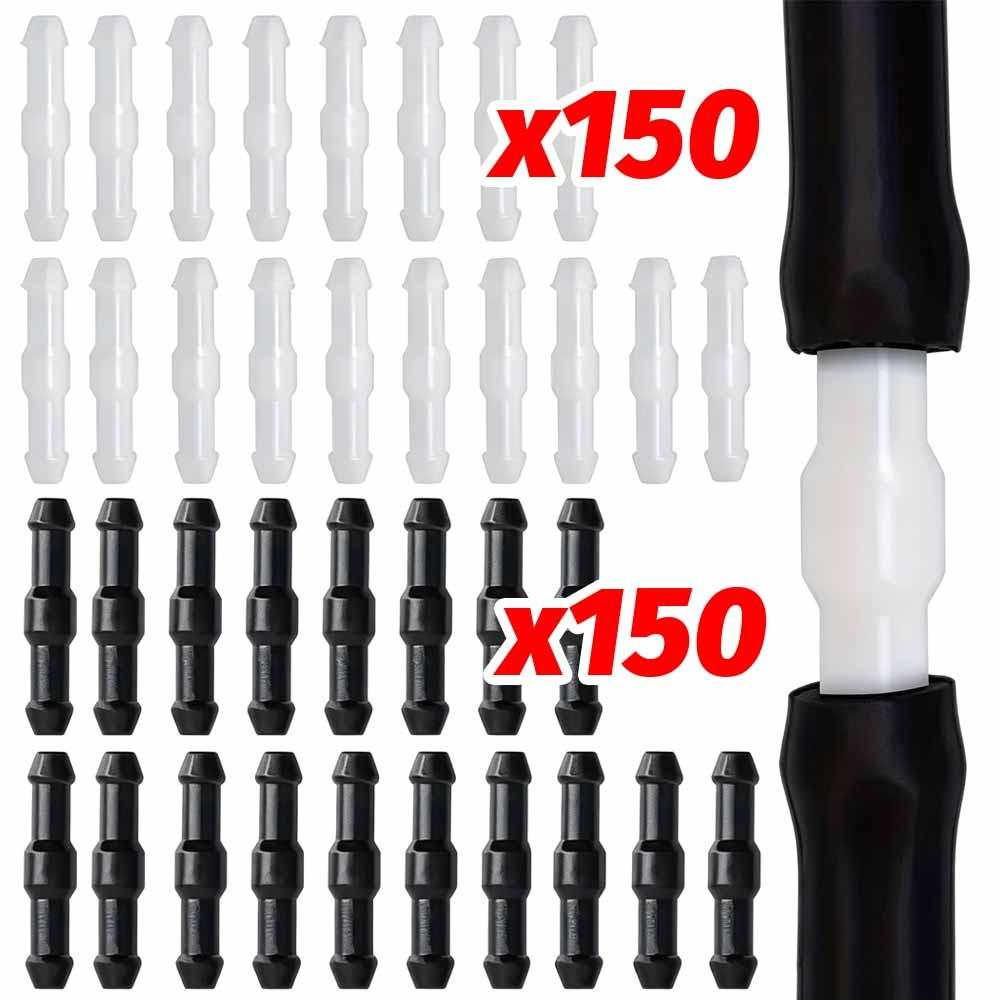 Car Wiper - Conector Reto Preto+Branco para Bico de