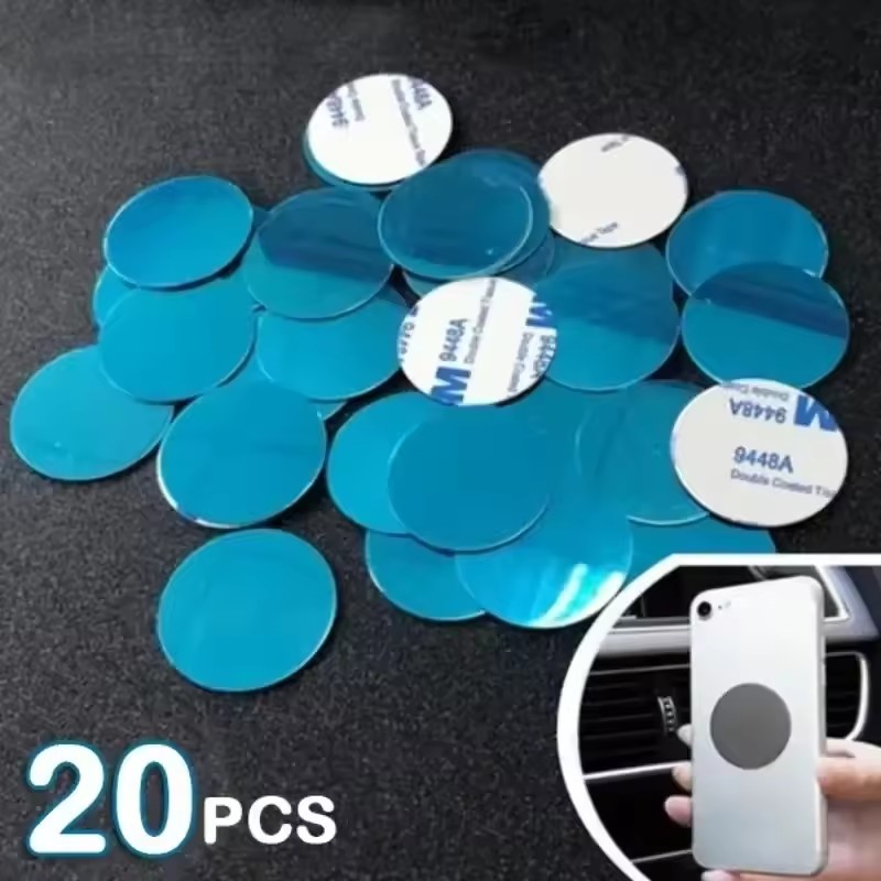 Car Phone Holder - 1/50 Peças Adesivos de Placa Metálica