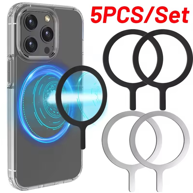 Car Phone Holder - 5-1 peças Anel Adesivo para Carregamento