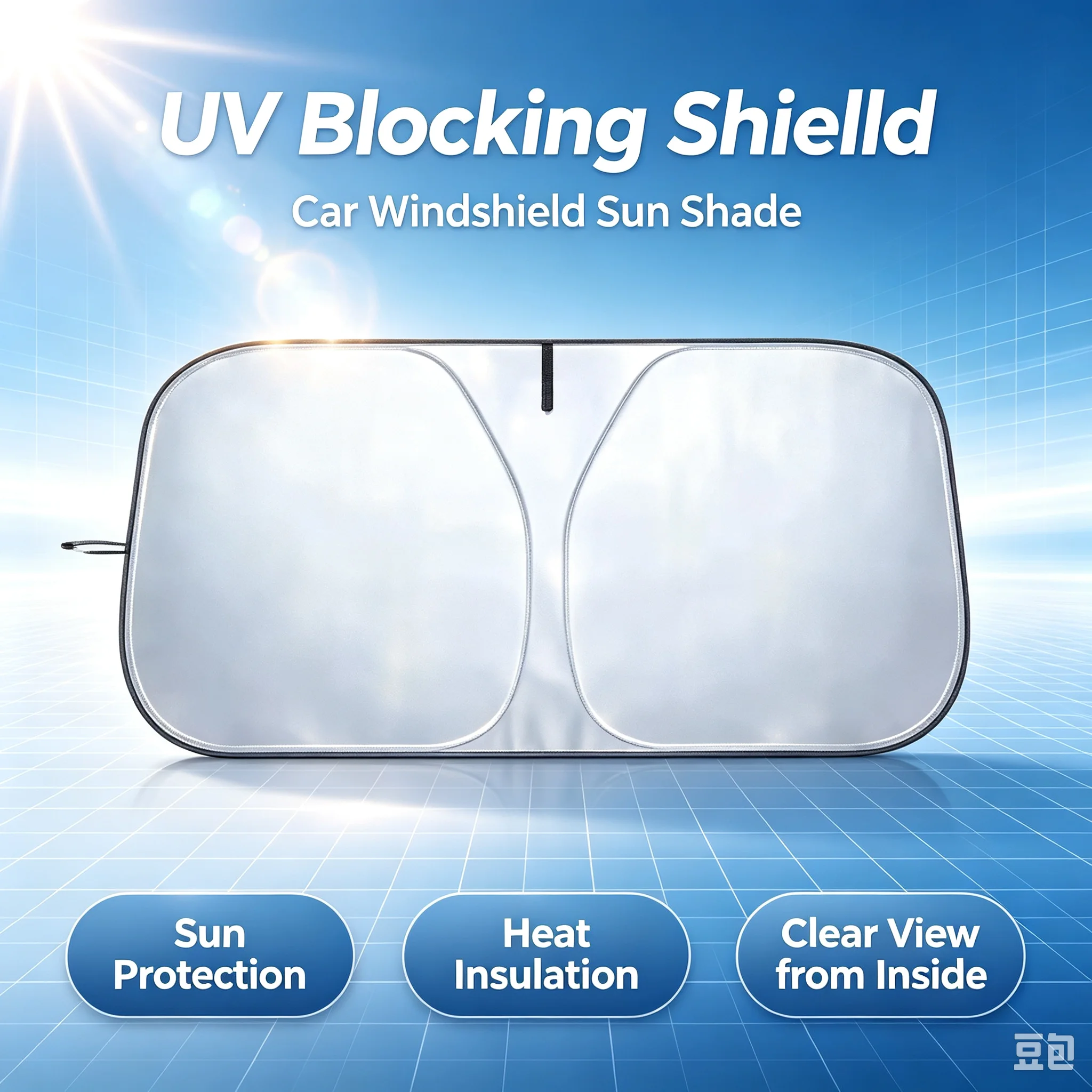 Windshield Sun Shade - Protetor solar para janela dianteira do