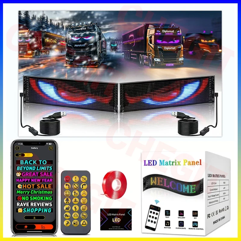 Display led caminhão olho sina - Car Led Light avaliação e preço