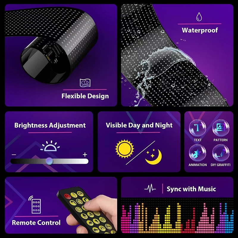 Display led caminhão olho sina - Car Led Light avaliação e preço
