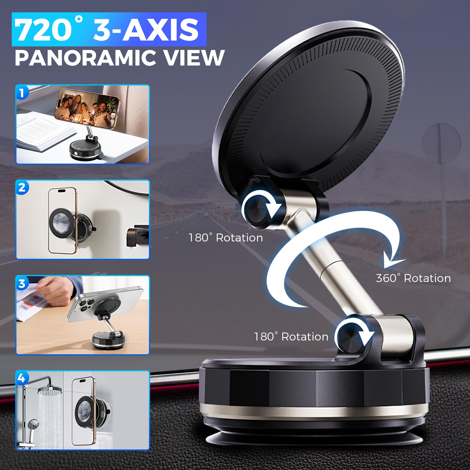Suporte magnético para telemóv - Car Vacuum avaliação e preço