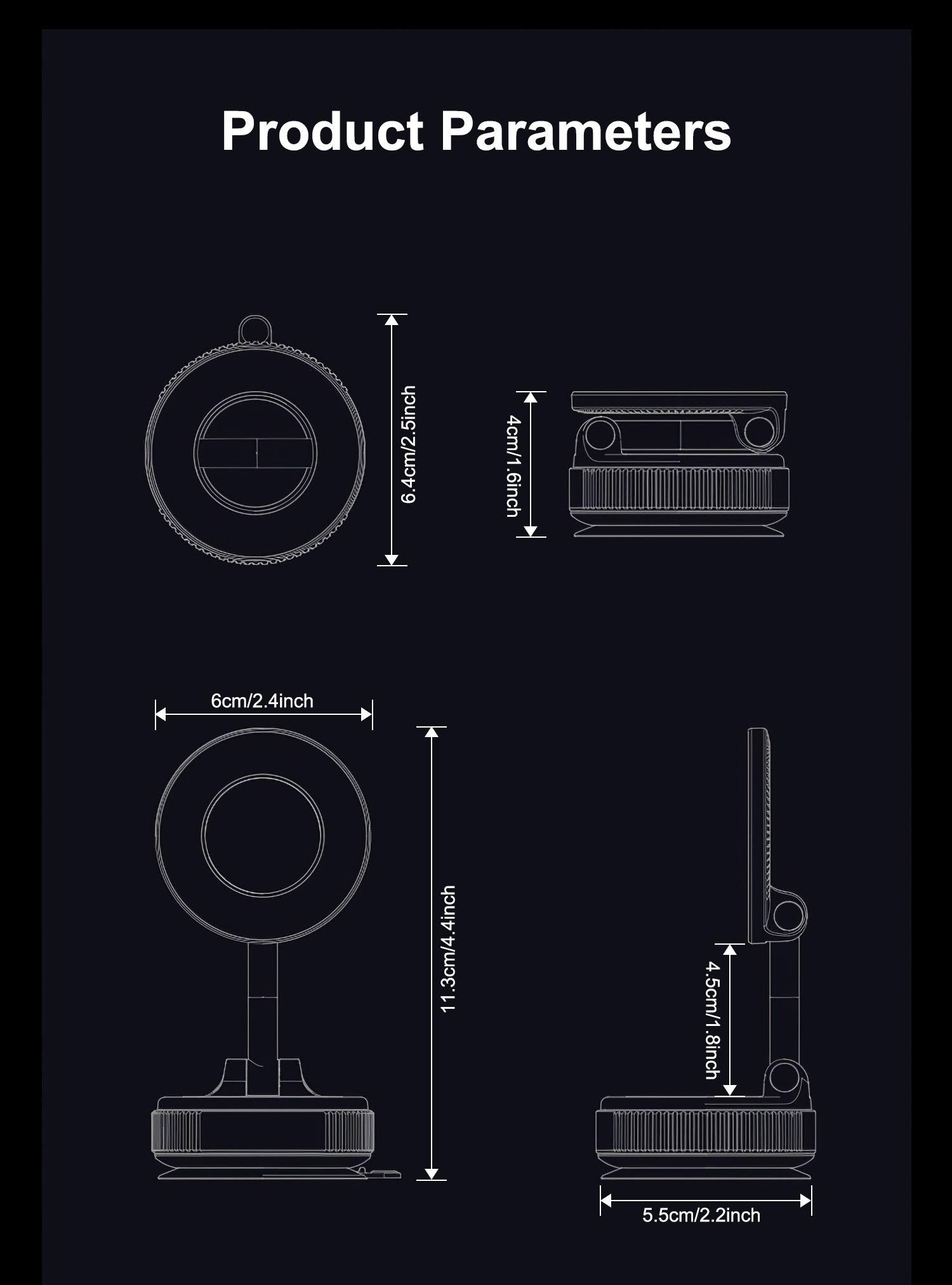 Suporte magnético forte para c - Car Vacuum avaliação e preço