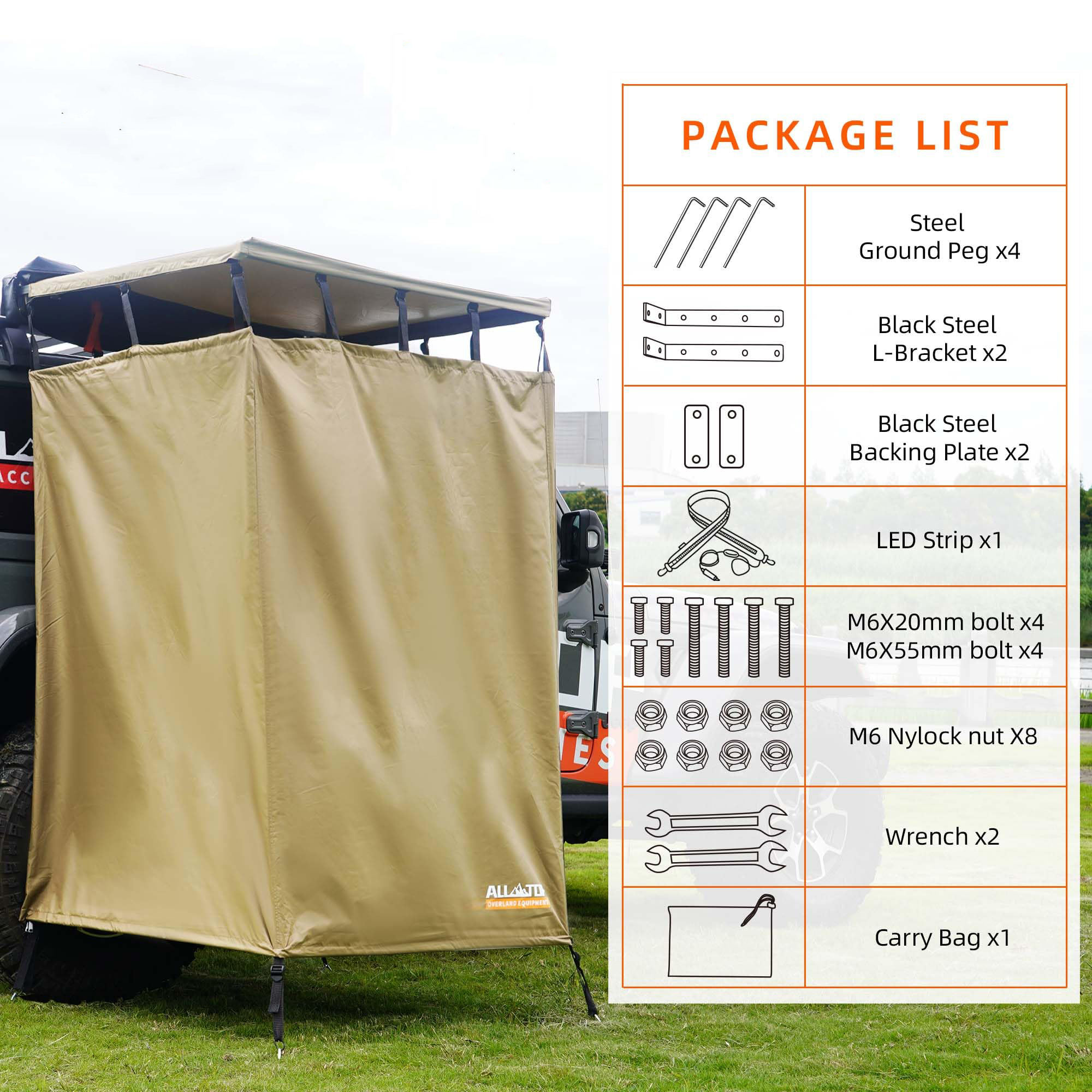 Tenda de Chuveiro Offroad Cobe - Car Led Light avaliação e preço