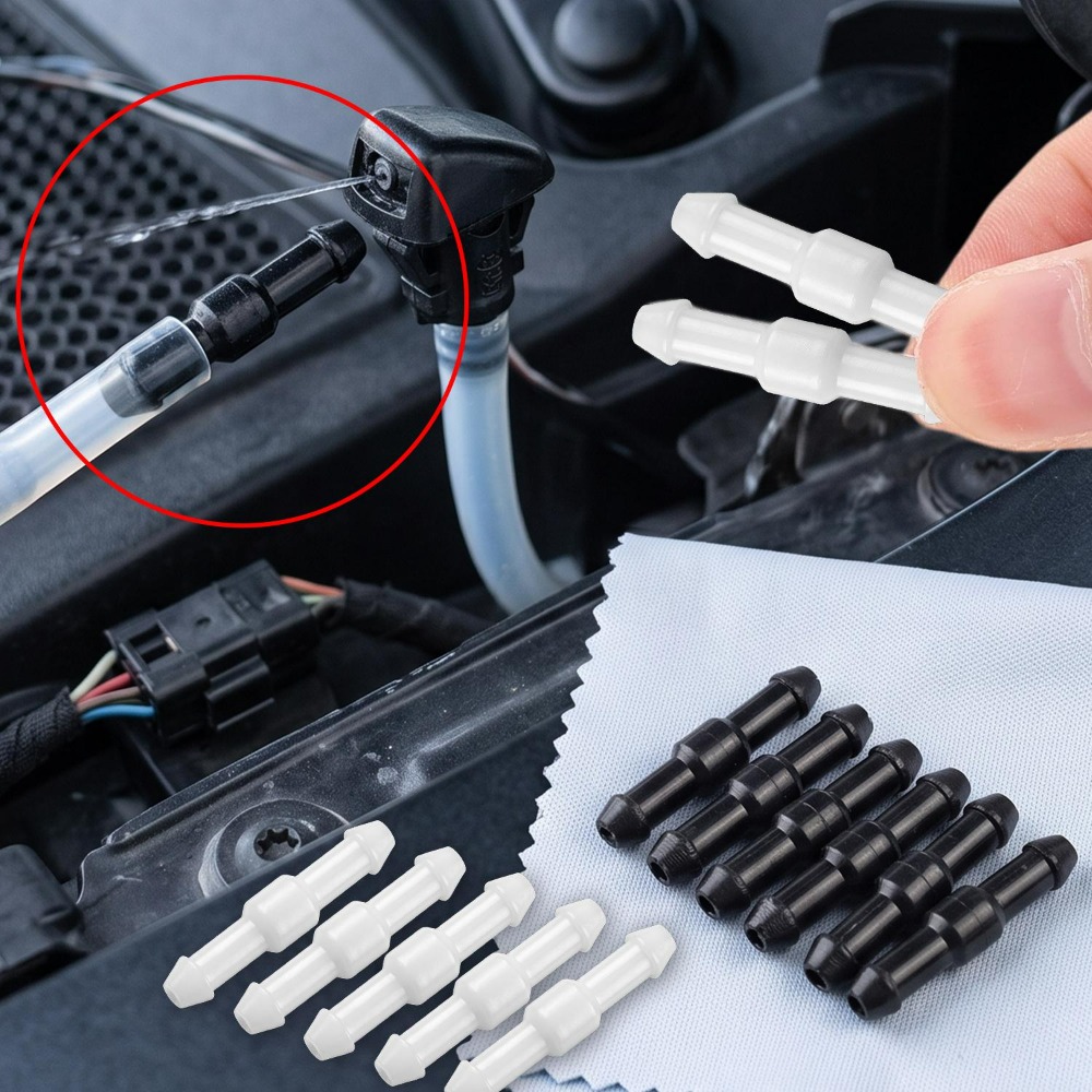 Conector Reto Preto+Branco par - Car Wiper avaliação e preço