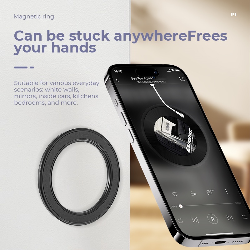 Para magsafe forte anel magnét - Car Phone Holder avaliação e preço