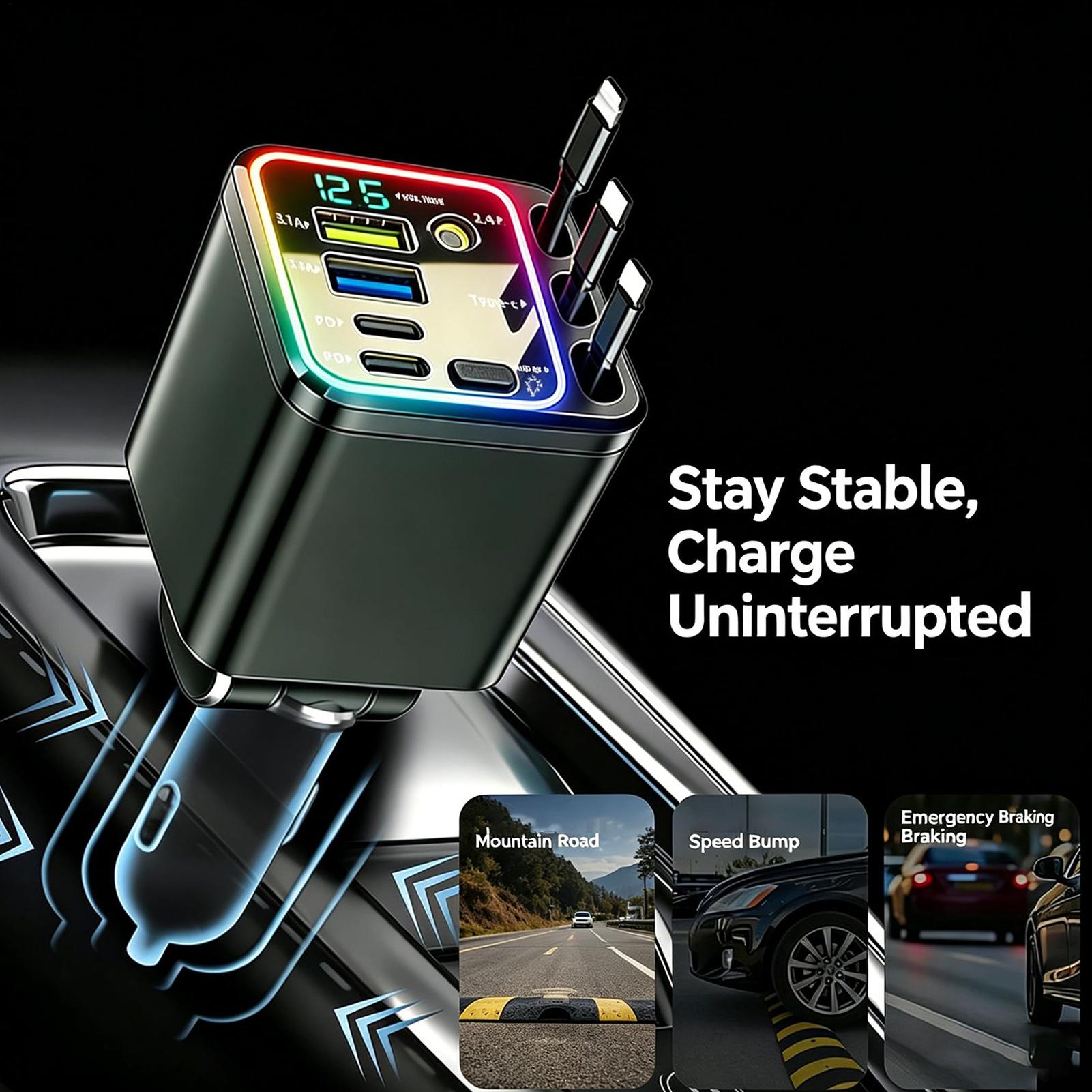 Carregador retrátil para carro - Car Charger avaliação e preço