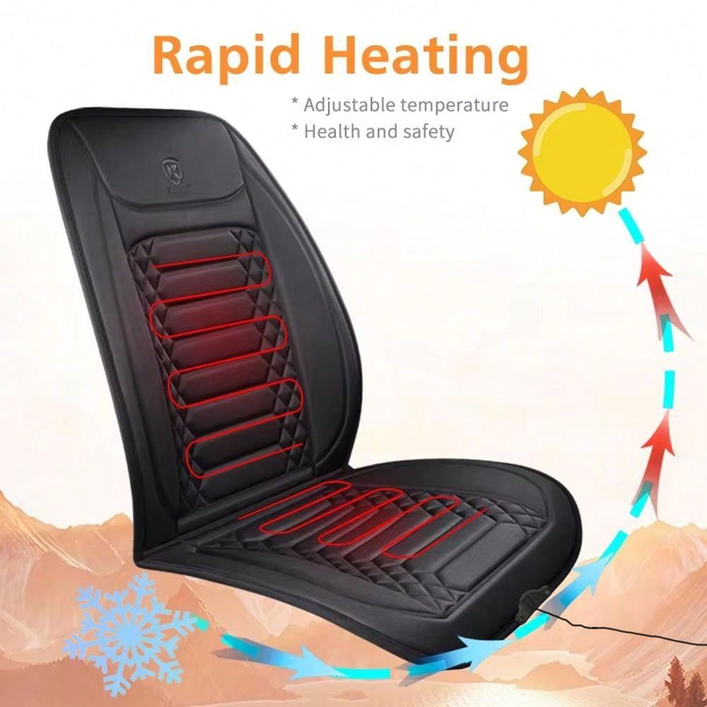 12v aquecido capa de assento d - Car Seat Cover avaliação e preço